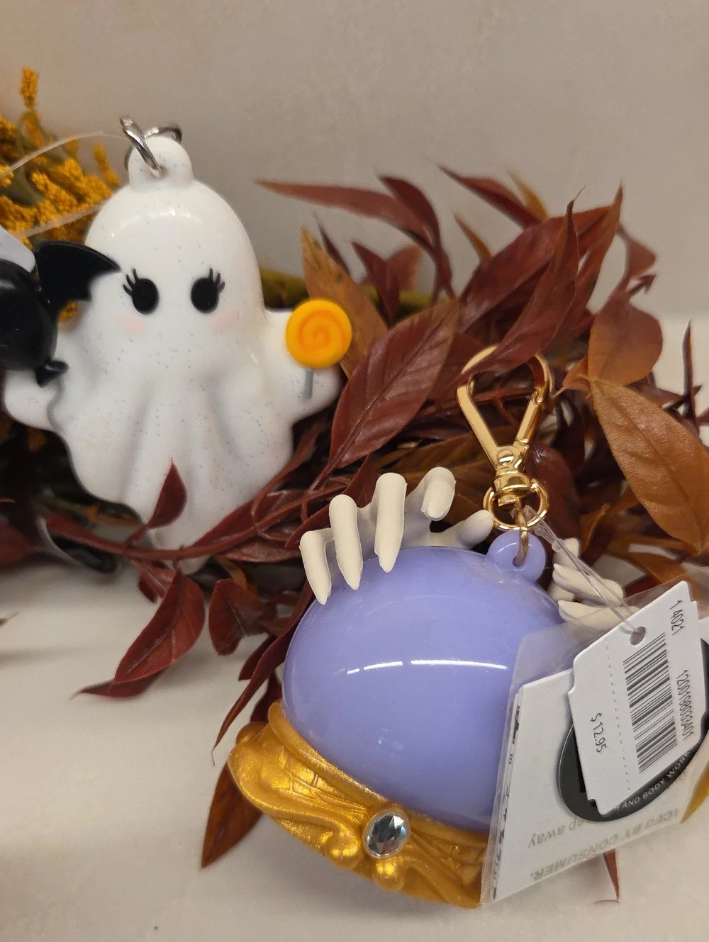 B&BW 2 Halloween Hand Sanitizer Holders with Set Of 6 Pocket Hand Sanitizers
